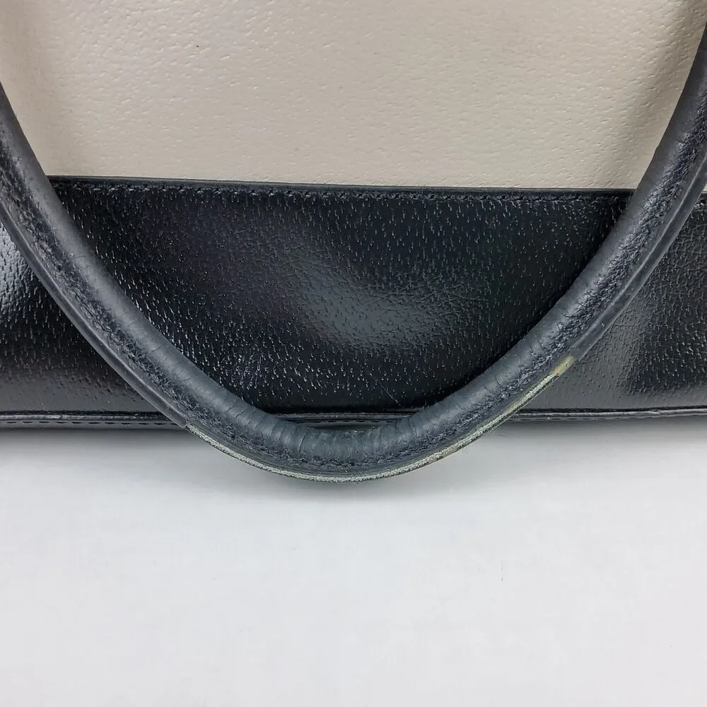 Kate Spade NY Domed Two Tone Leather Satchel Handbag Purse